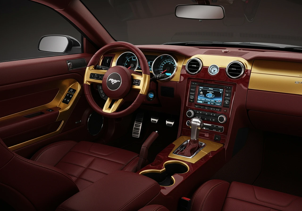 Car interior created on Craiyon