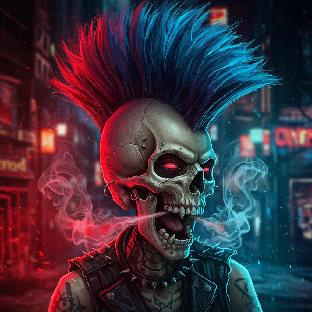 Skull created on Craiyon