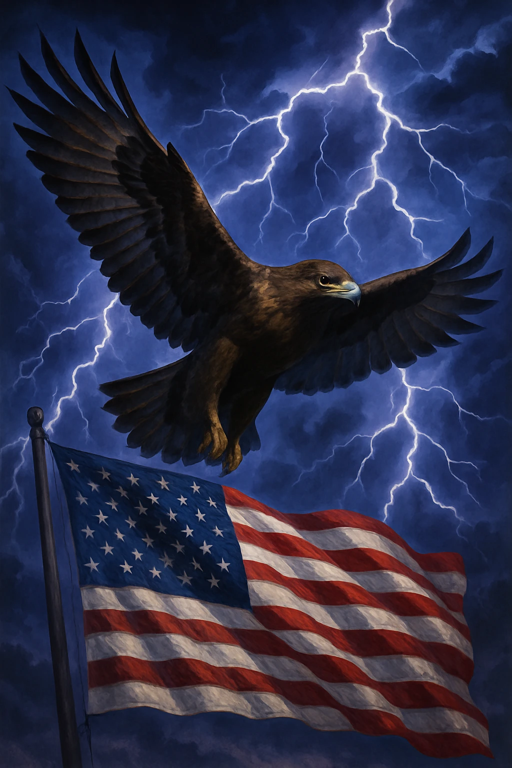 American flag created on Craiyon