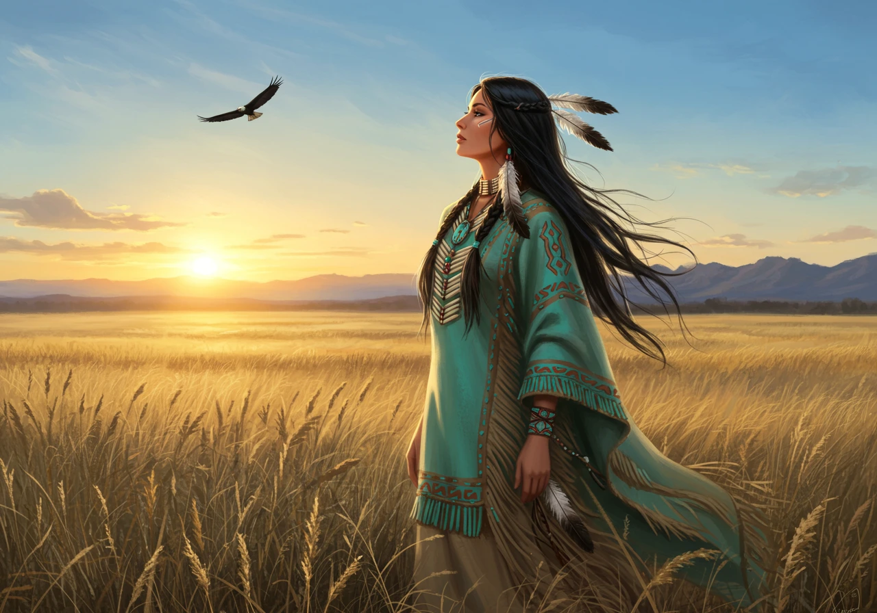 Native american created on Craiyon