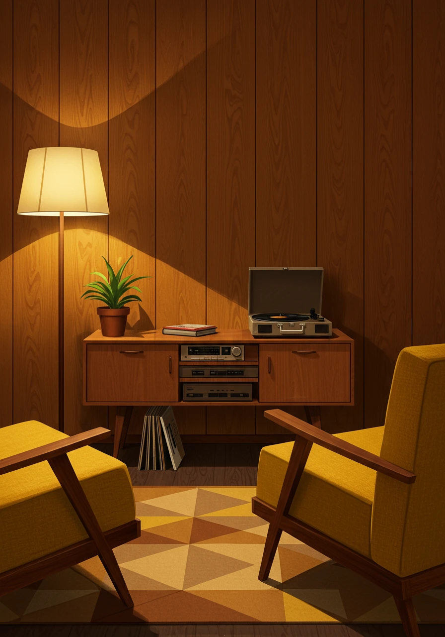 Mid-century modern created on Craiyon