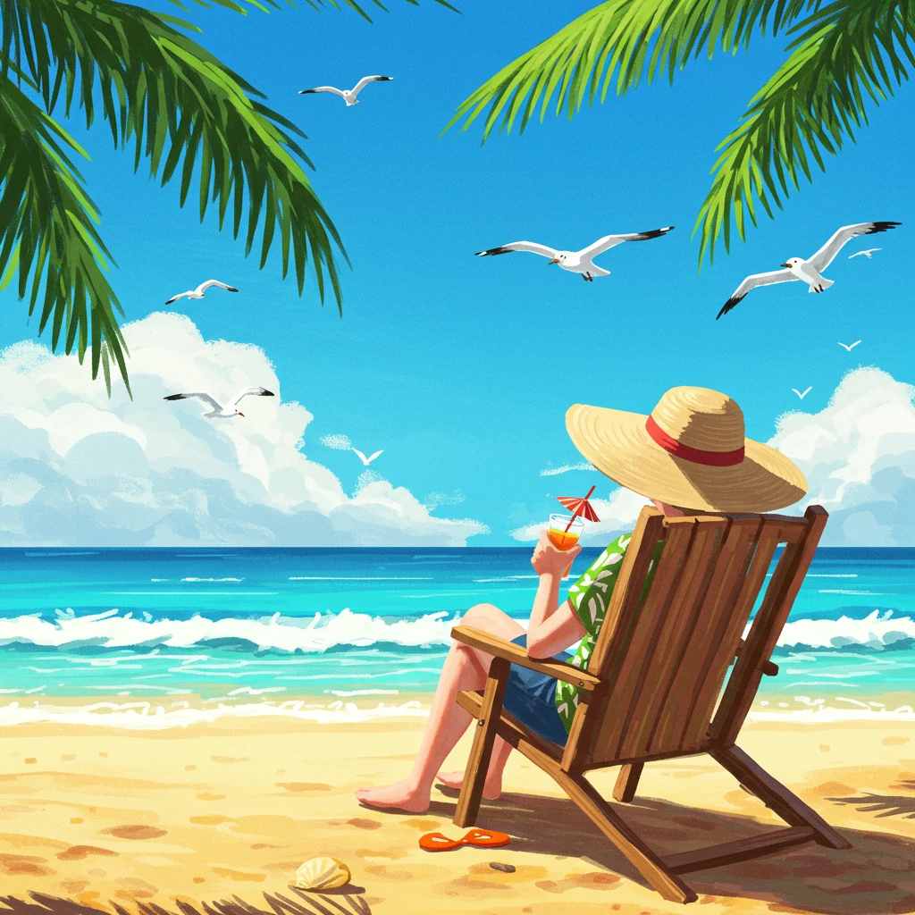 Vacation created on Craiyon