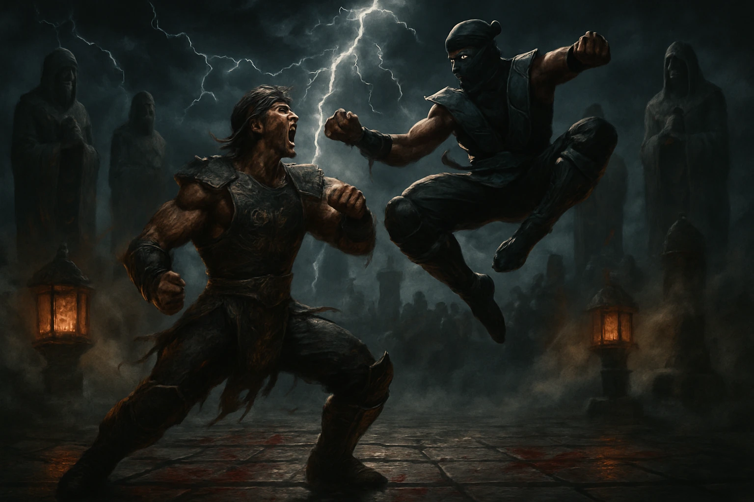 Fighting created on Craiyon