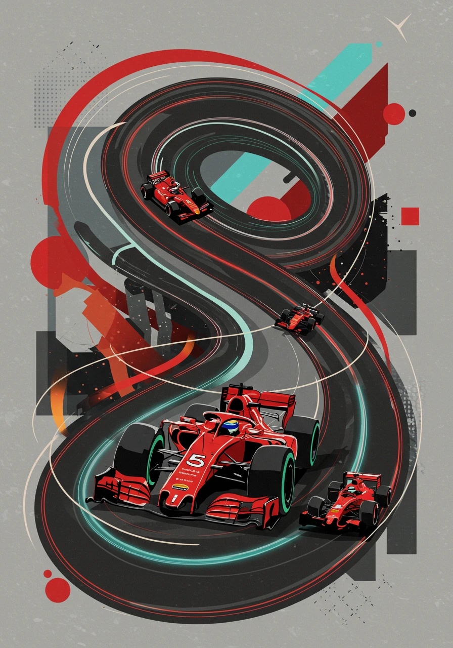 Motorsport created on Craiyon