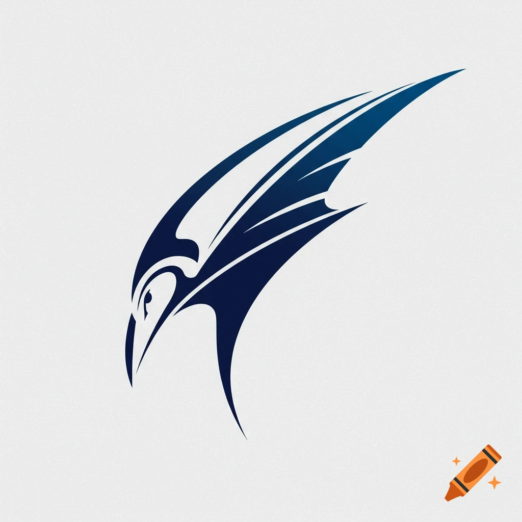 Fierce falcon design with tribal patterns in simple colors on Craiyon, image size:1024x1024