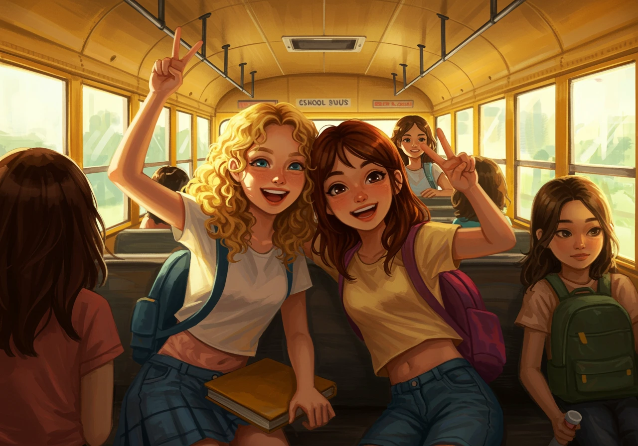 Girls created on Craiyon