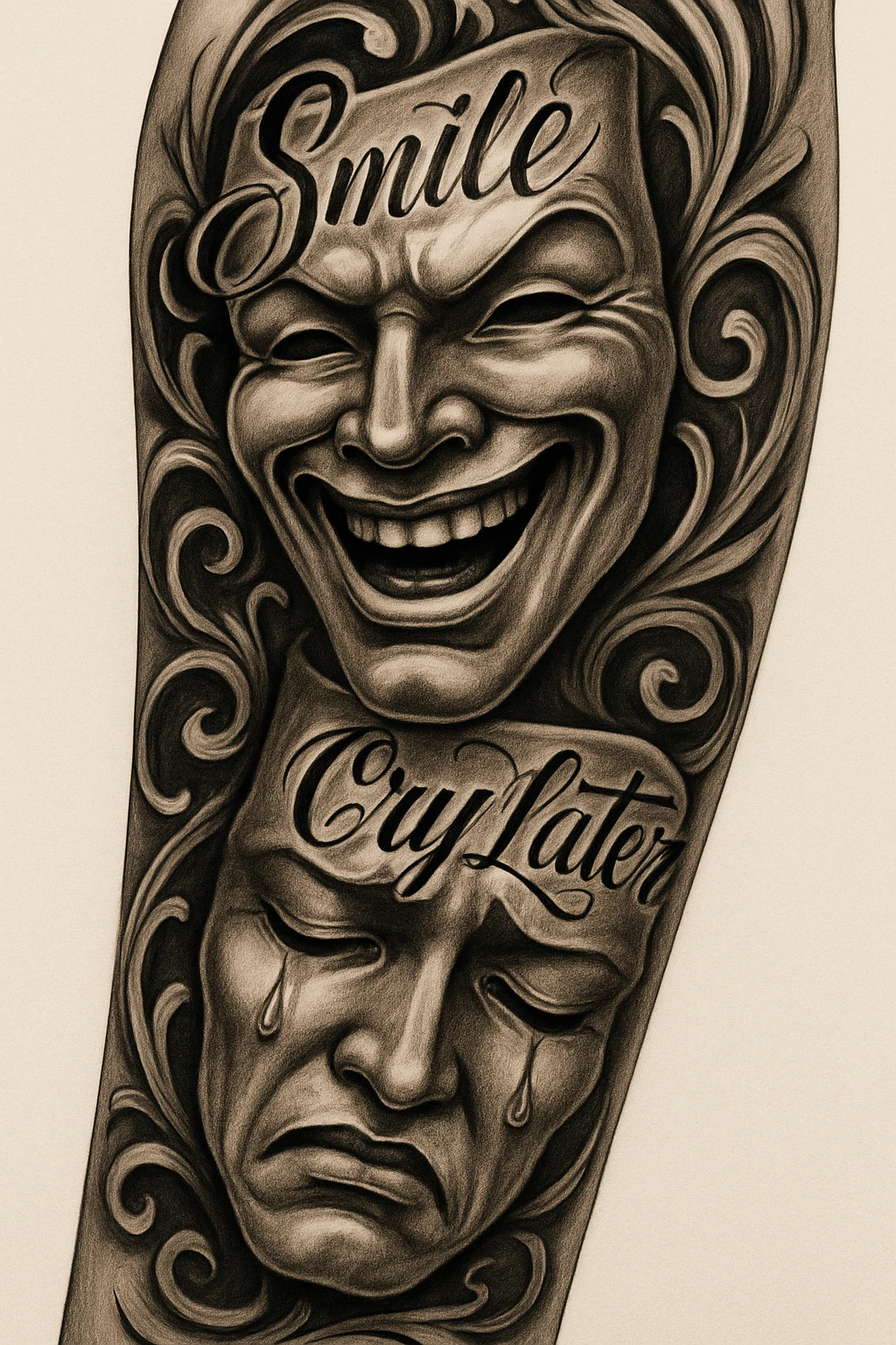Tattoo art created on Craiyon