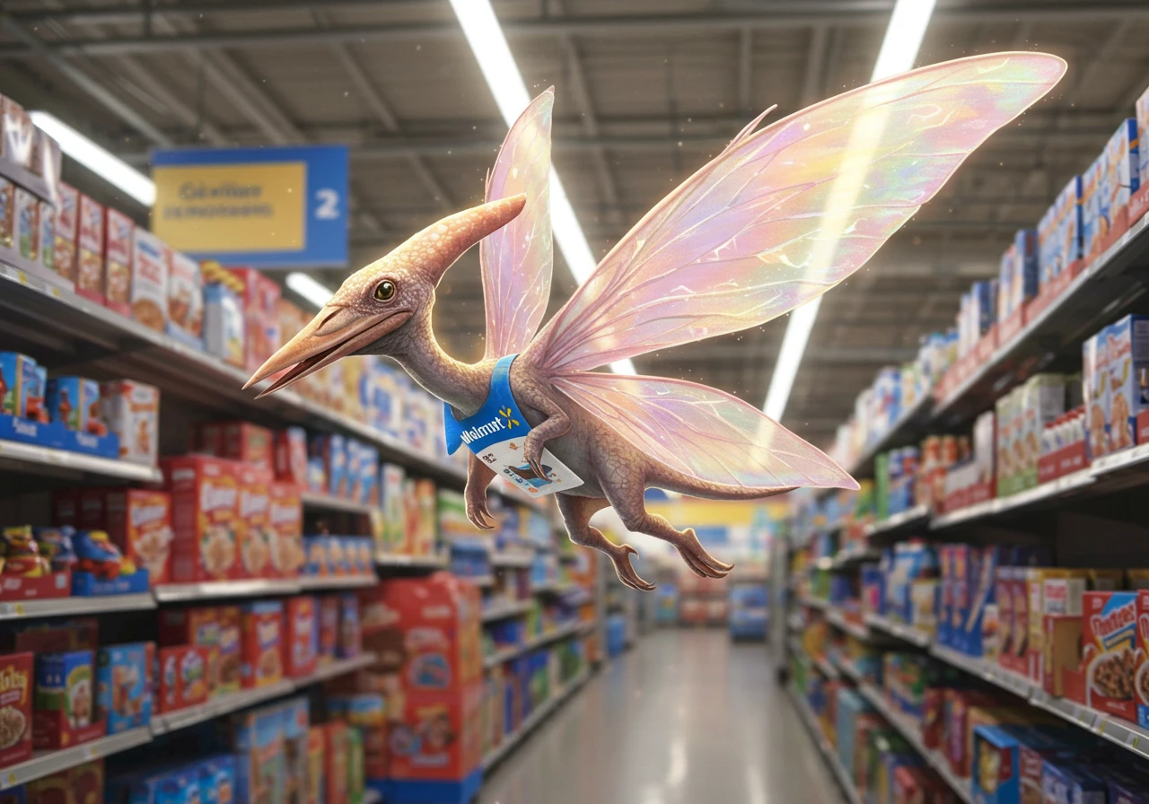 Supermarket created on Craiyon