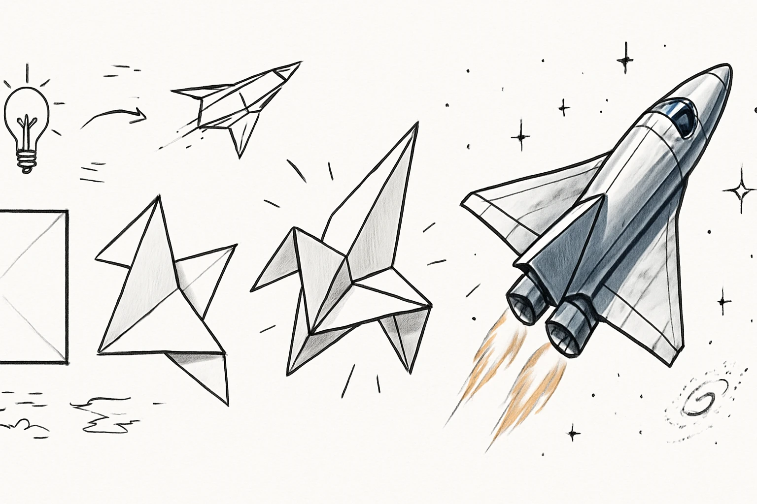 Origami created on Craiyon