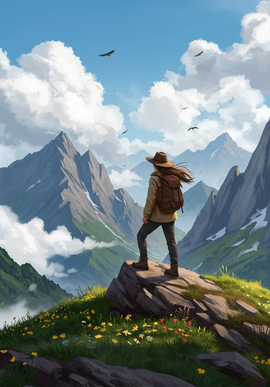 Hiking created on Craiyon