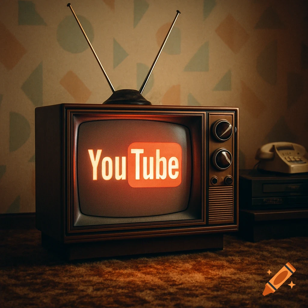 A retro-style wooden television with rabbit ears on a stand ...