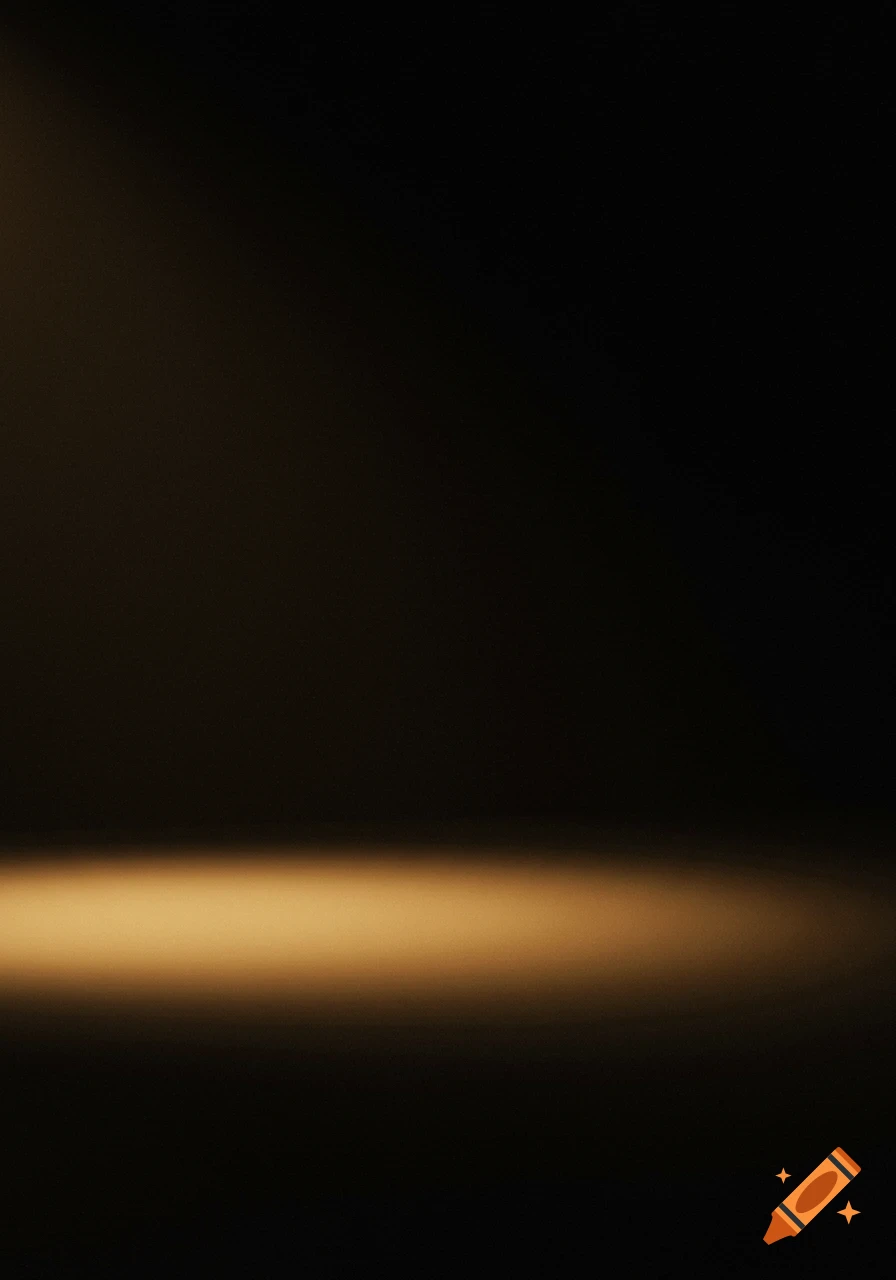 A minimalist image with a horizontal band of warm, golden-tan light at the bottom against a dark, black background.