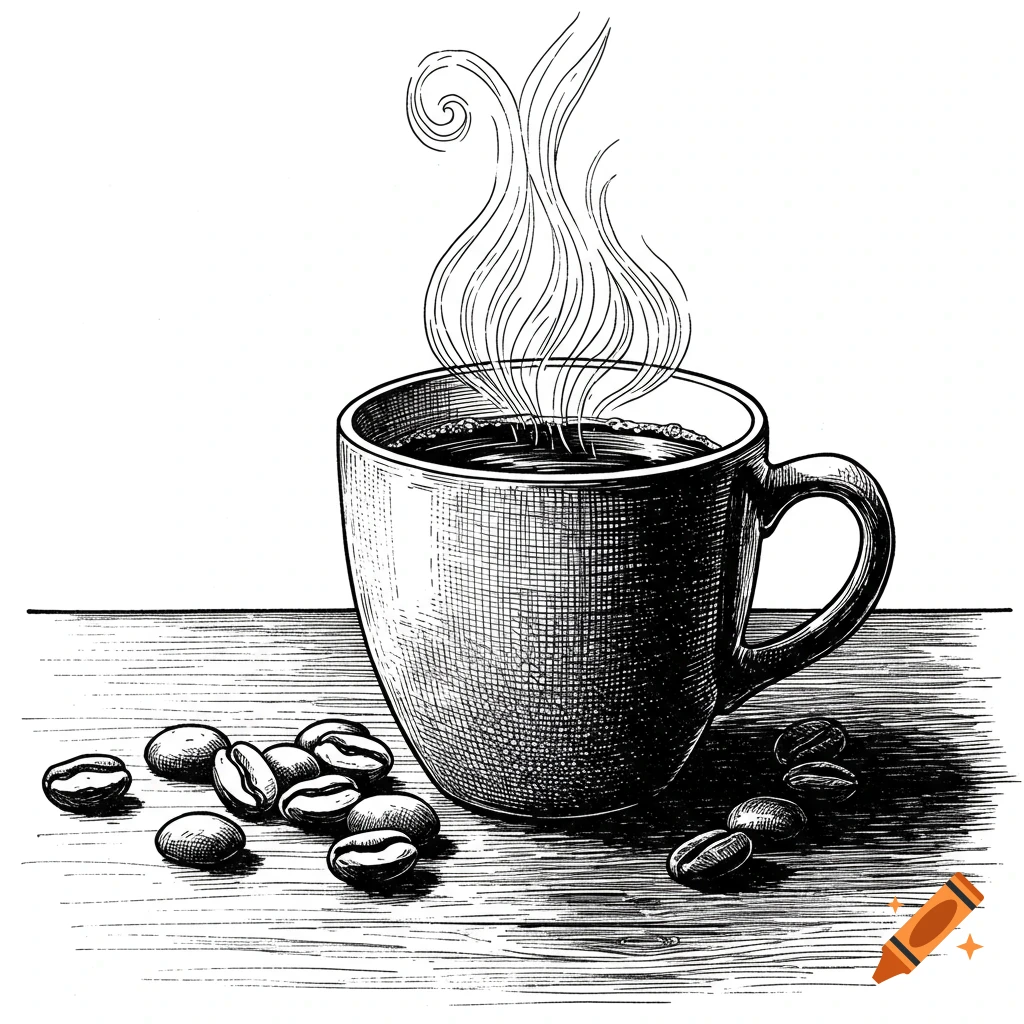 Pencil Drawing Coffee Items created on Craiyon, image size:1024x1024