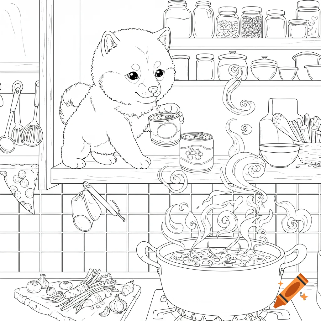 Dream Kitchen Coloring Pages | Printable Digital Download for Adults and  Kids | Beautiful Kitchen Designs for Creative Relaxation | Kitchens - Etsy  Israel, image size:1024x1024