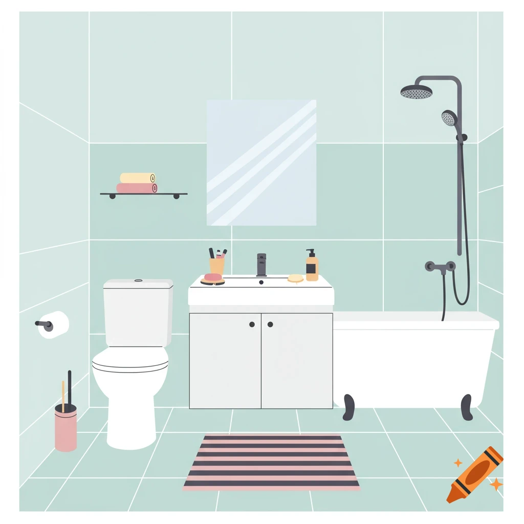 Medicine Cabinet in a Bathroom Vanity created on Craiyon, image size:1024x1024