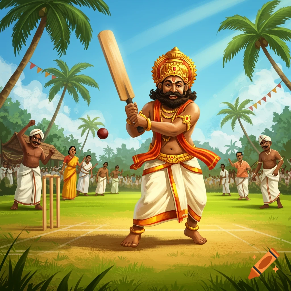 Vibrant scene of musicians playing Panchavadyam instruments on Craiyon, image size:1024x1024