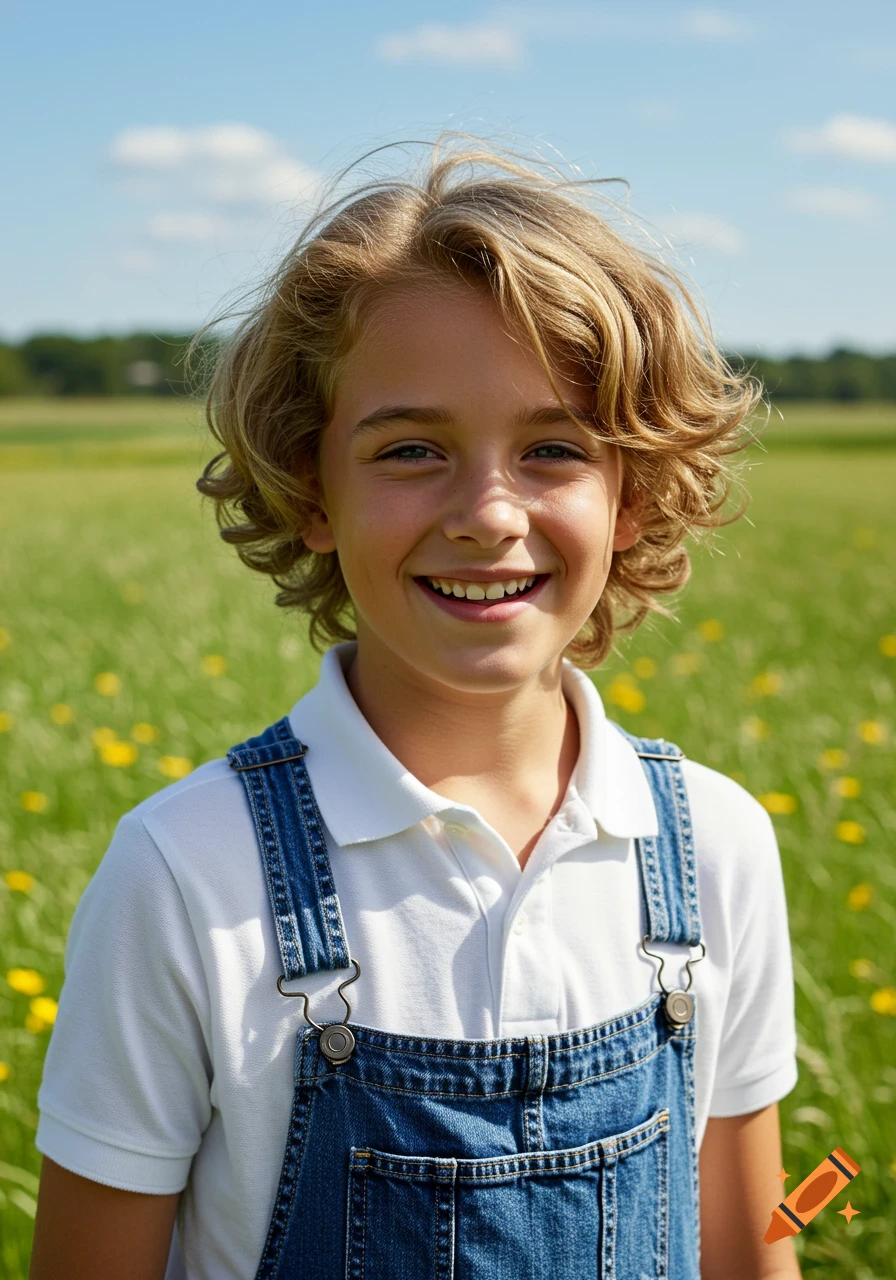 A close-up photorealistic portrait of a young boy with deep blue eyes and  black hair, looking directly at the viewer. on Craiyon, image size:896x1280
