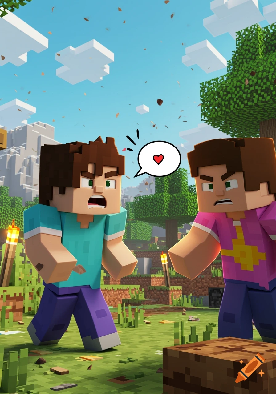 Scary Children's Drawing of Minecraft Herobrine created on Craiyon, image size:896x1280