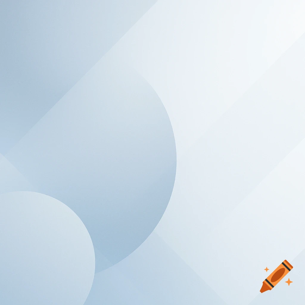 Abstract background with overlapping soft blue and white geometric circles and diagonal lines, modern, minimalist style.