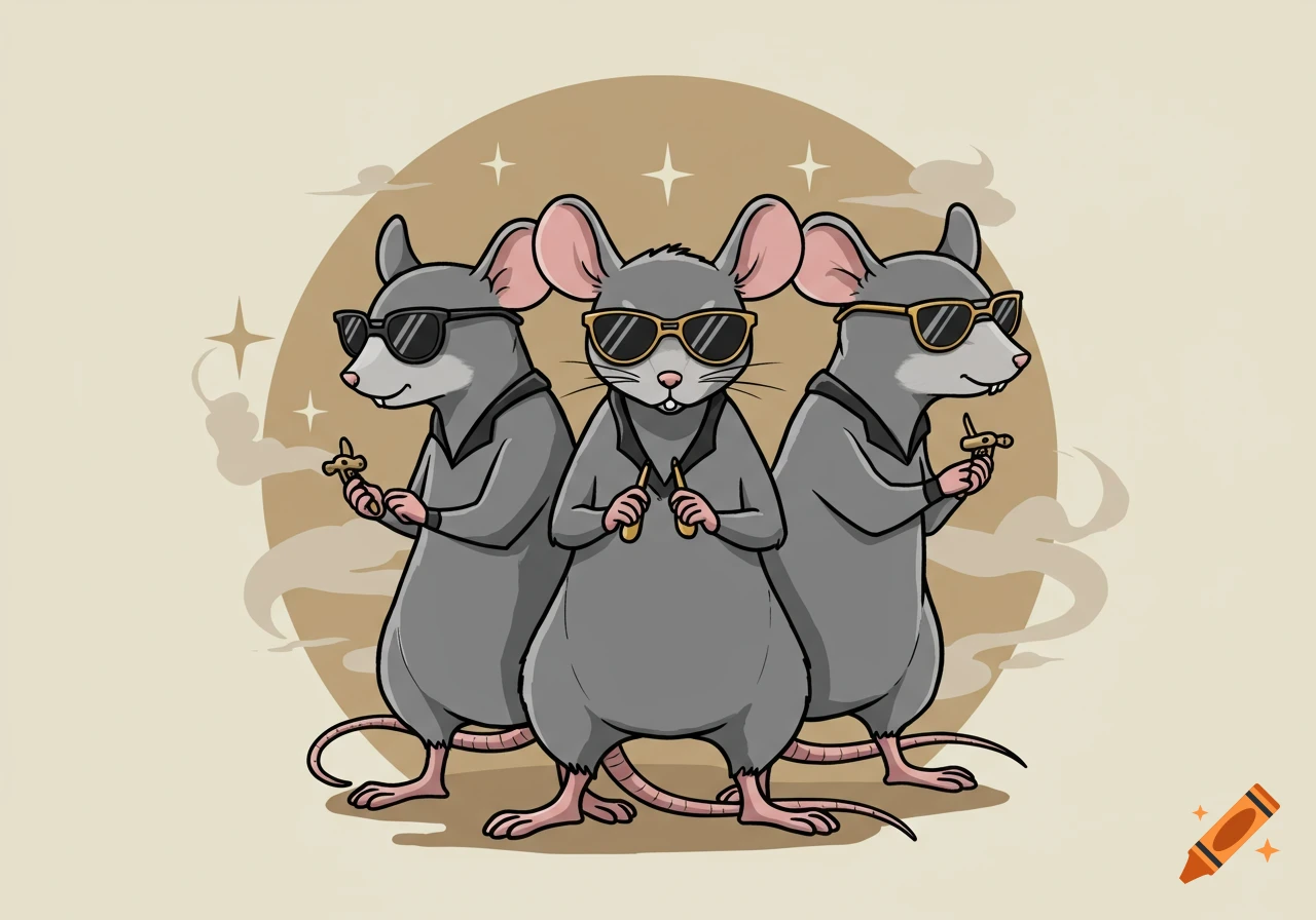 Cute Rat With Dollar Bills created on Craiyon, image size:1280x896