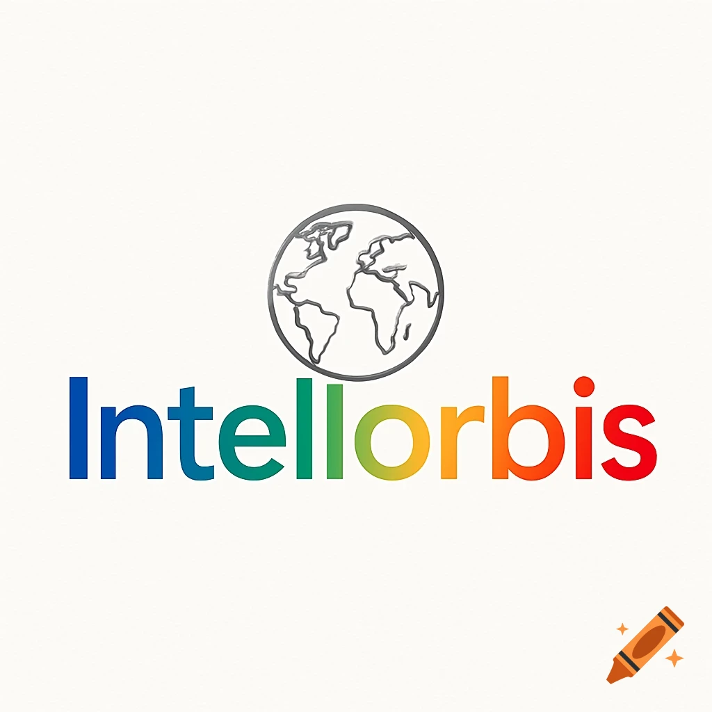 A colorful logo for 'Intellorbis' with a stylized globe icon above the text.