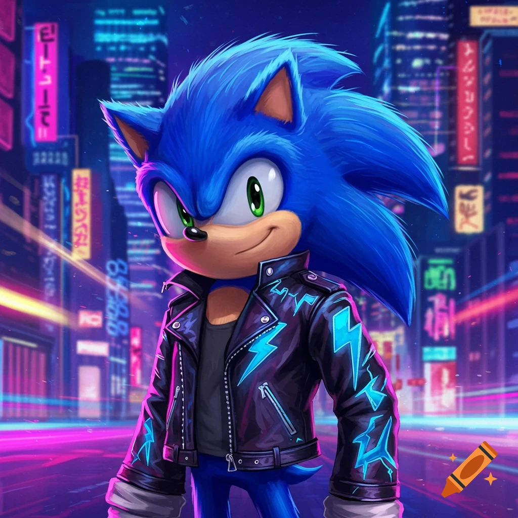 sonic the hedgehog　leather jacket Sonic The Hedgehog Shadow Black Leather Jacket | TLC