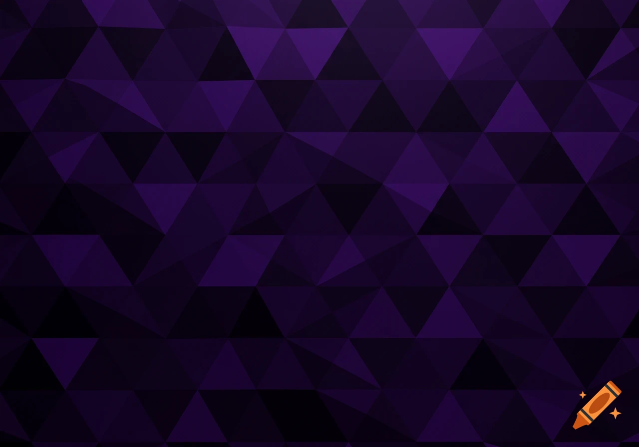 A seamless pattern of dark purple and black equilateral triangles.