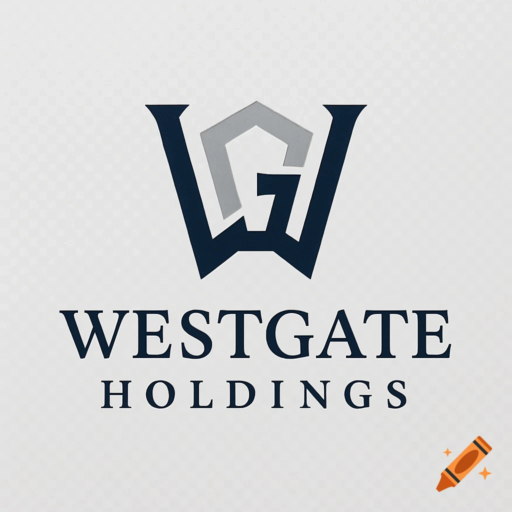 A blue and grey abstract logo featuring an intertwined 'WG' above the text 'WESTGATE HOLDINGS' on a light background.