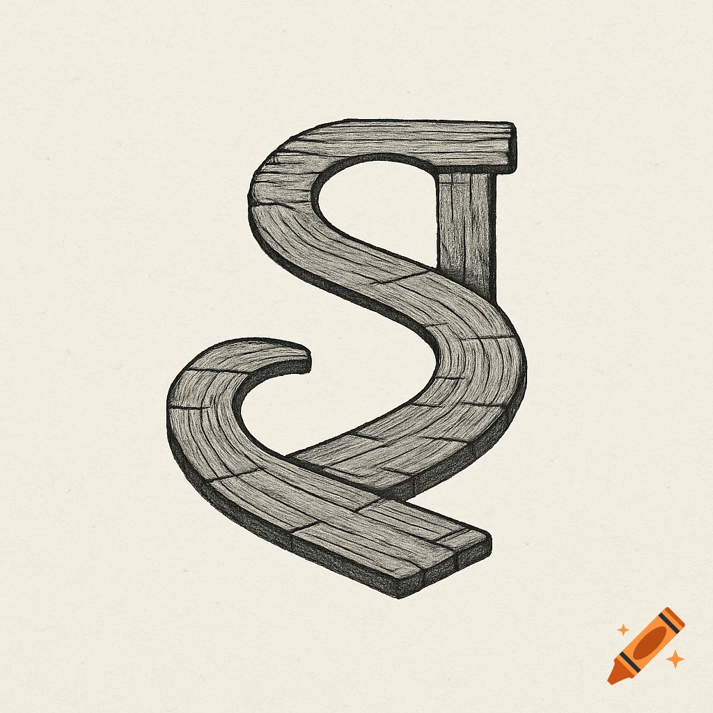 A stylized logo combining the letters S and J, formed from weathered grey wooden planks in a path-like design.