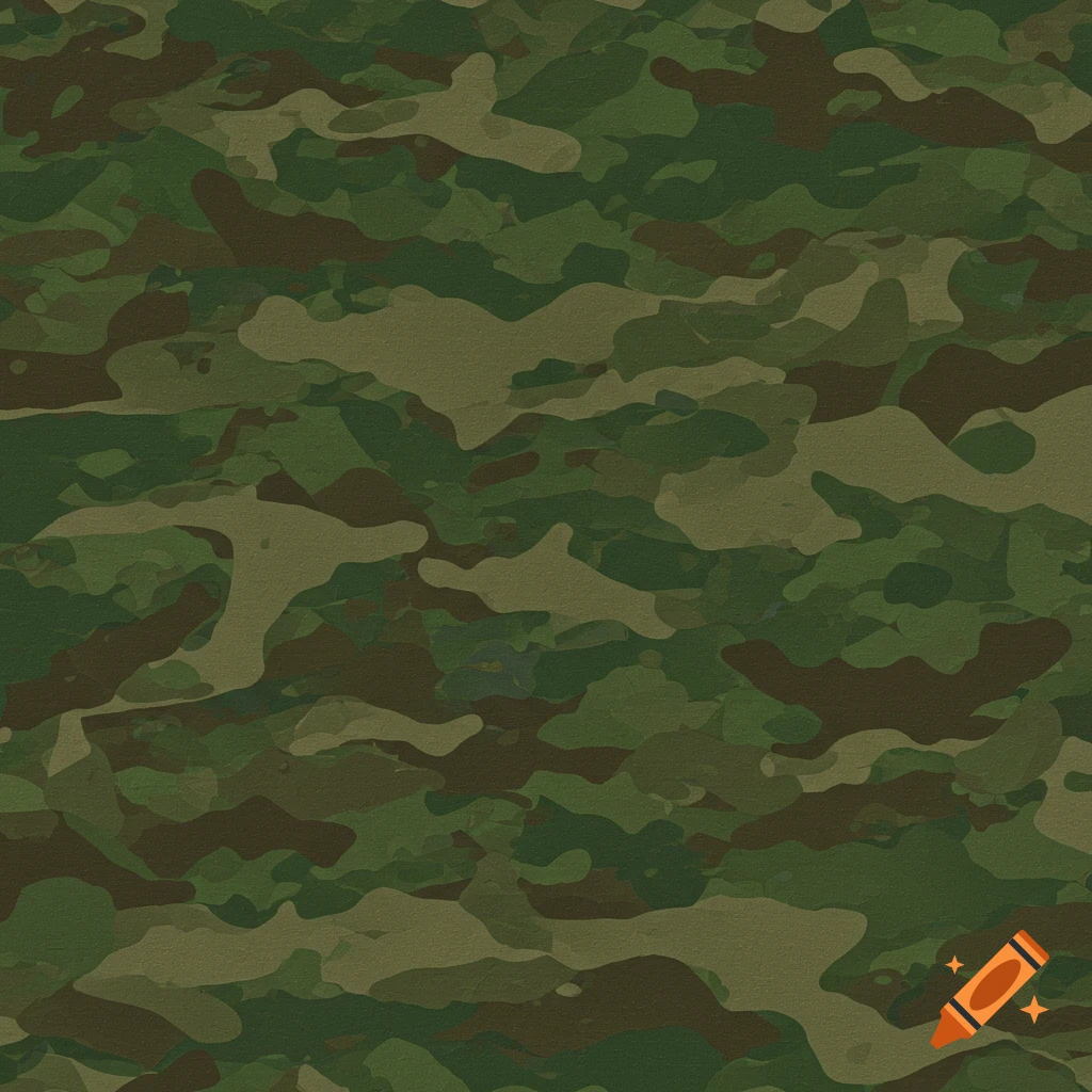 Seamless green and brown multi-terrain digital camouflage pattern.
