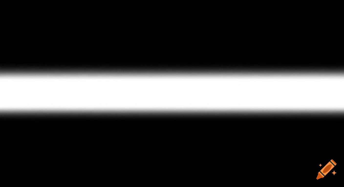 A horizontal white band with soft edges against a black background.