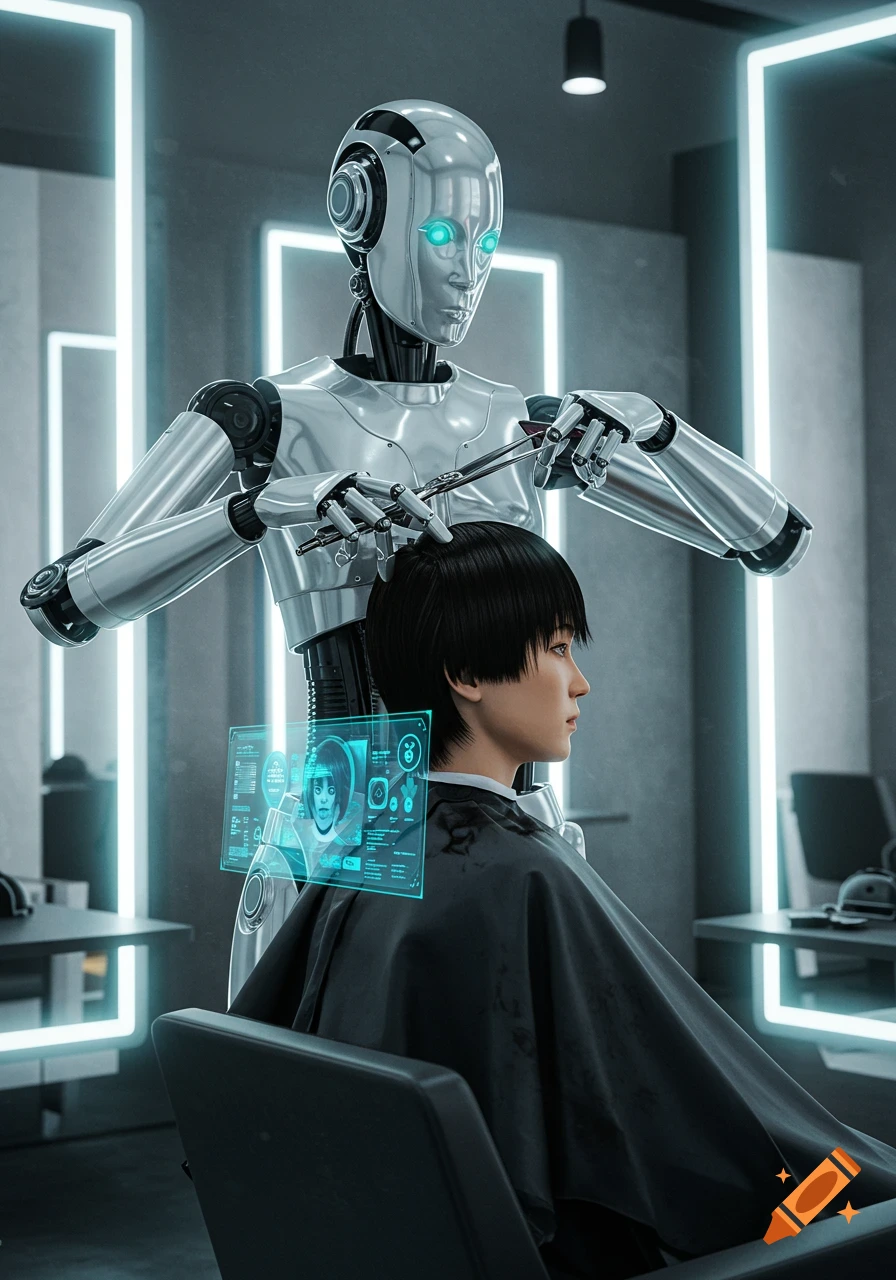 Japanese Child With Cyborg Enhancements created on Craiyon, image size:896x1280