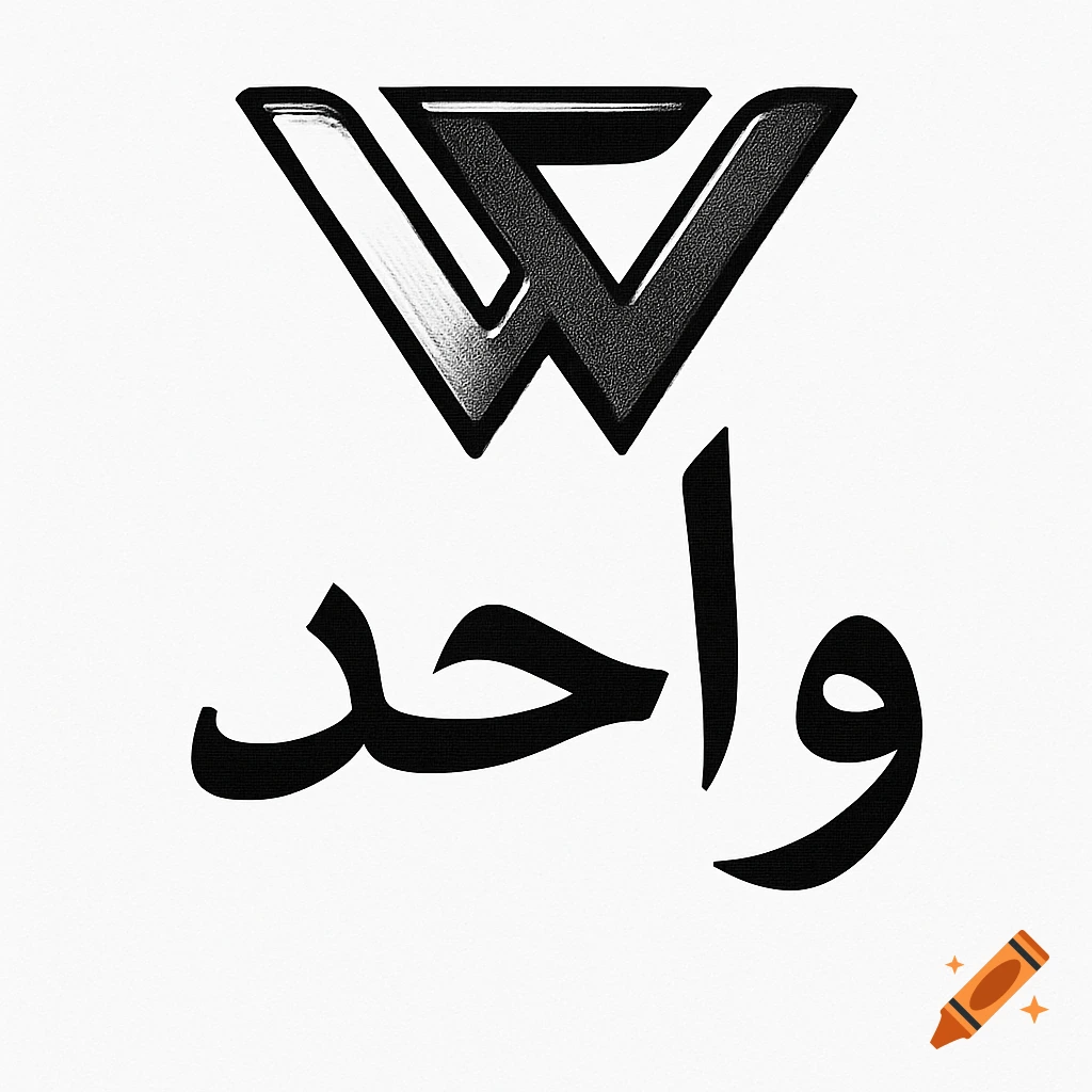 Black and white stylized W logo above the Arabic word ' واحد ' (Wahed) on a white background.