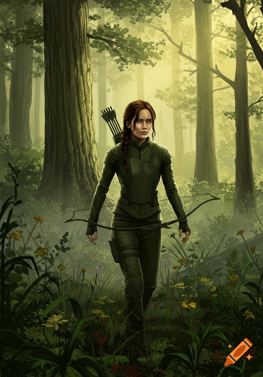 Hunger Games Glory created on Craiyon, image size:896x1280