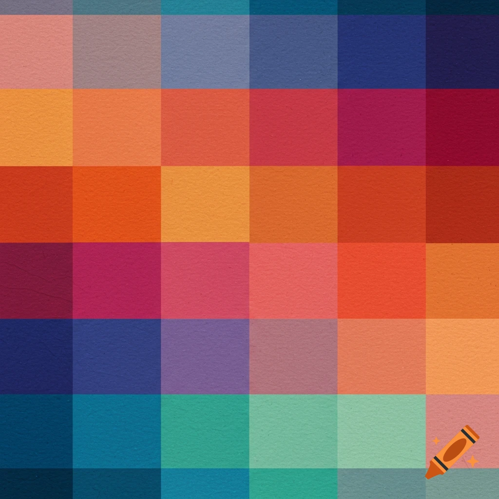 A grid of squares in various colors, depicting a textured color palette.