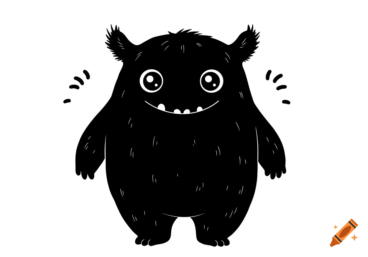 Silhouette of a Running Troll created on Craiyon, image size:1280x896