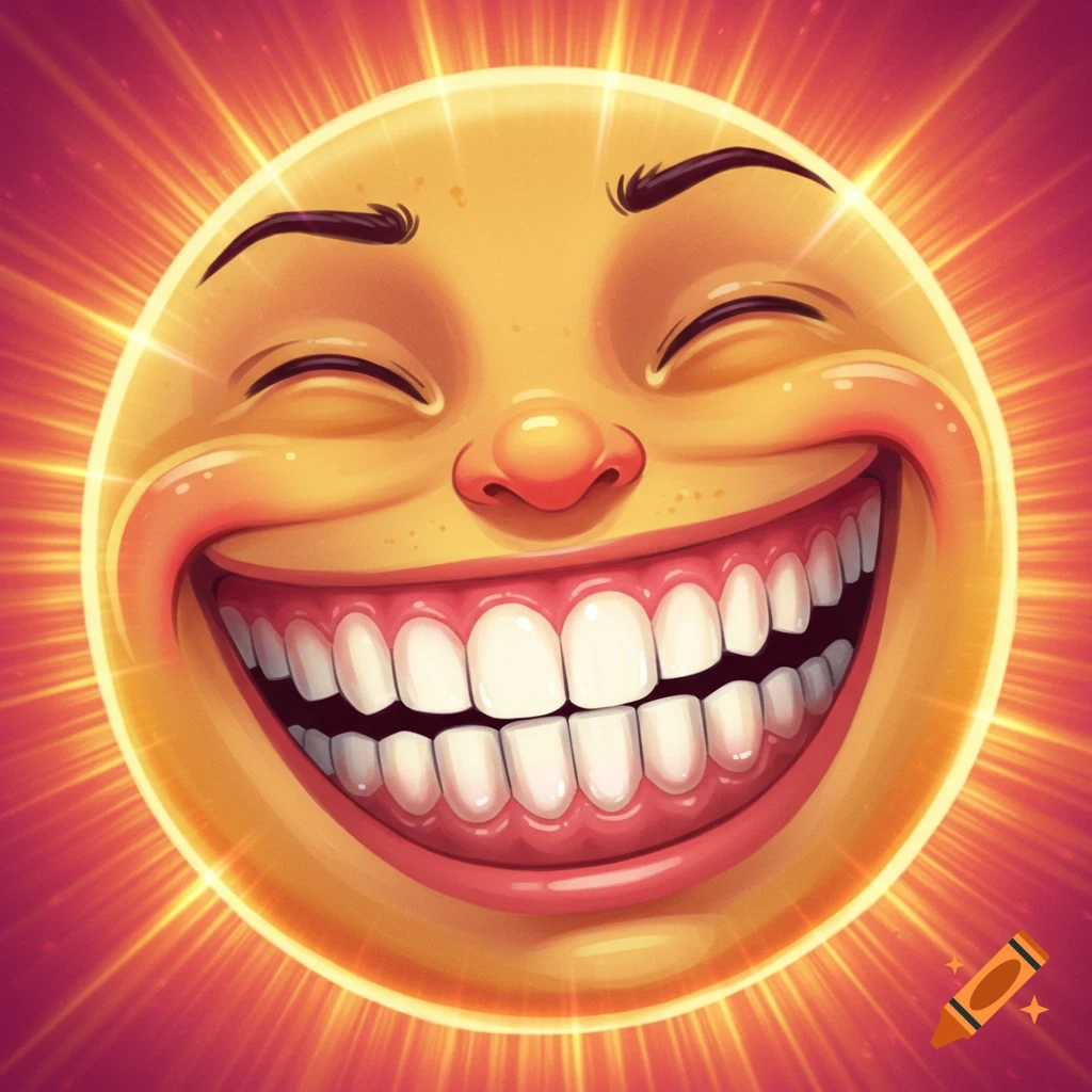 Crazy Face Smiling created on Craiyon, image size:1024x1024