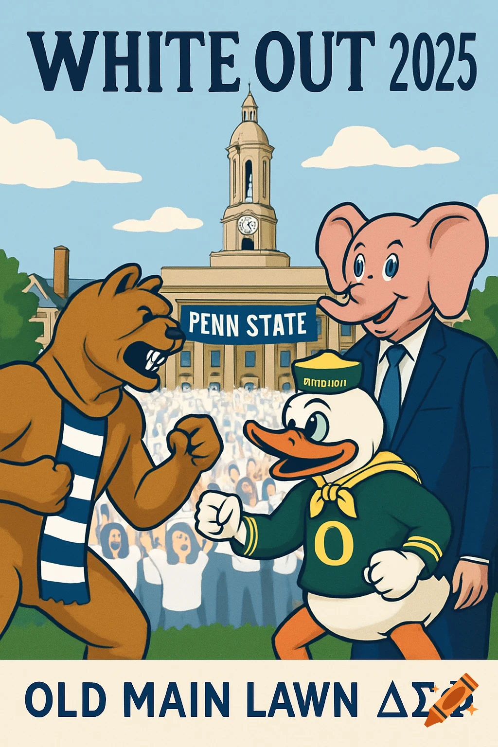 Cartoon poster for \