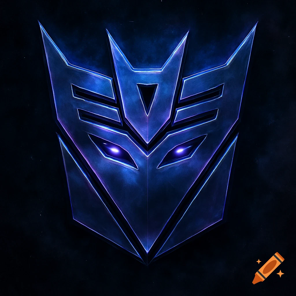 Transformers Decepticon Symbol created on Craiyon, image size:1024x1024