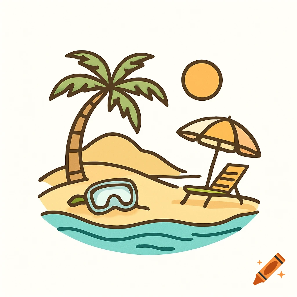 Color image of an abstract bright beach umbrella. Cartoon style. Beach  accessory. Vector illustration Stock Vector | Adobe Stock, image size:1024x1024