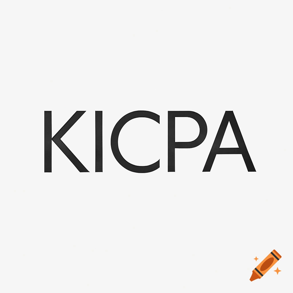Black capital letters KICPA on a plain white background.