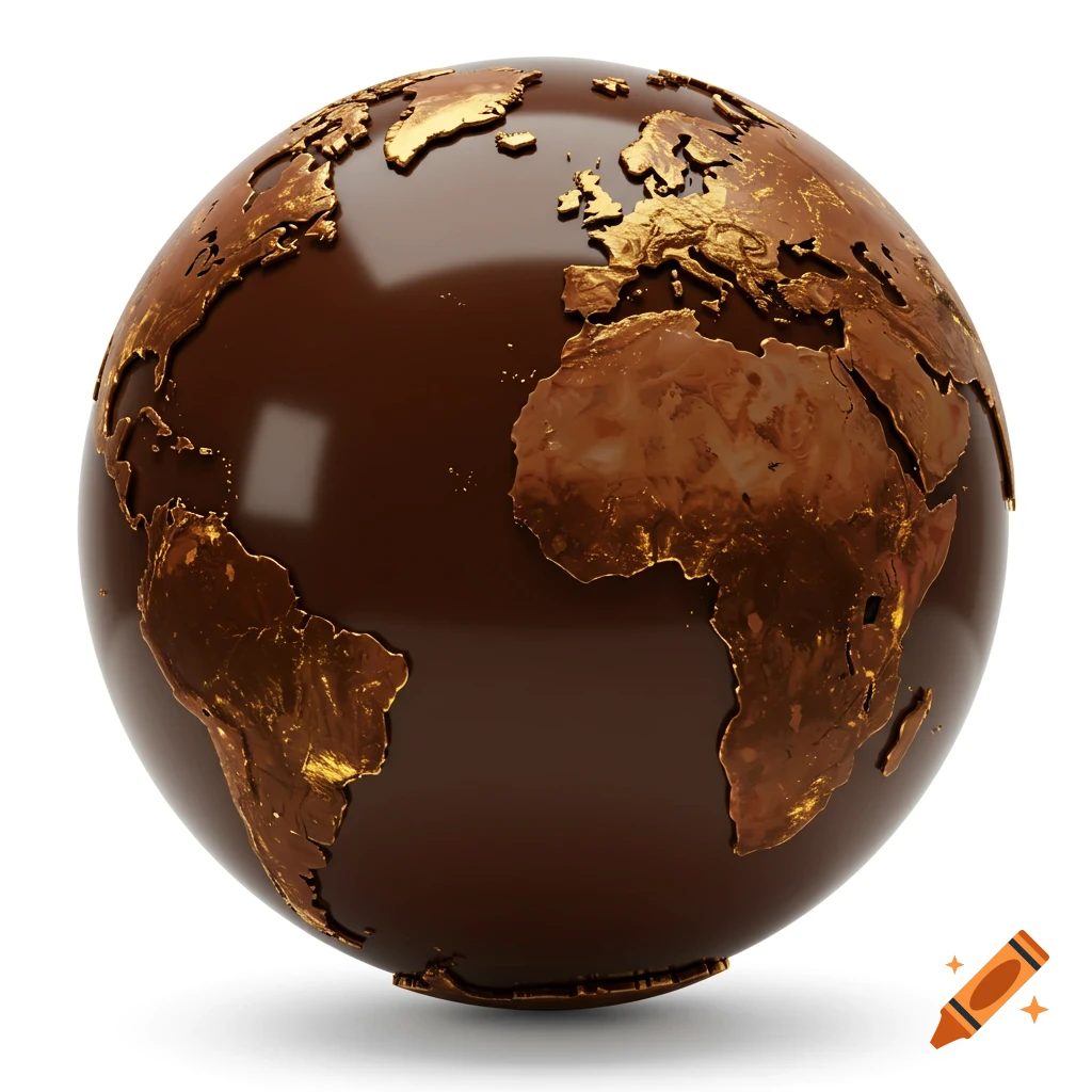 Gold Globe Logo created on Craiyon, image size:1024x1024