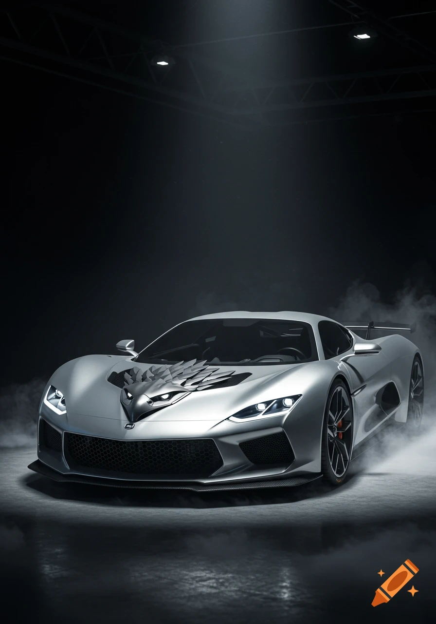 Zenvo St2 Supercar created on Craiyon, image size:896x1280