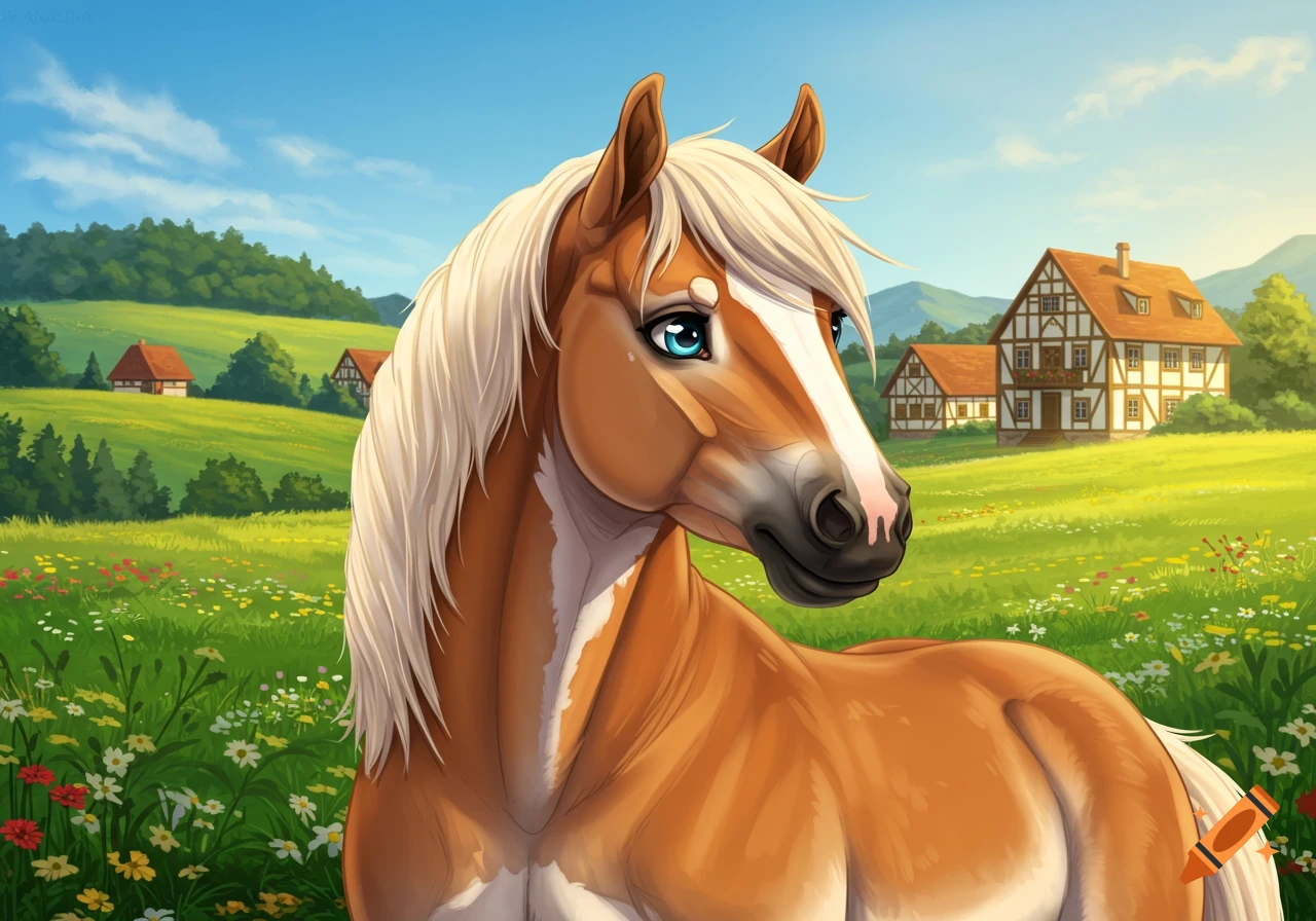 Brown Miniature Horse created on Craiyon