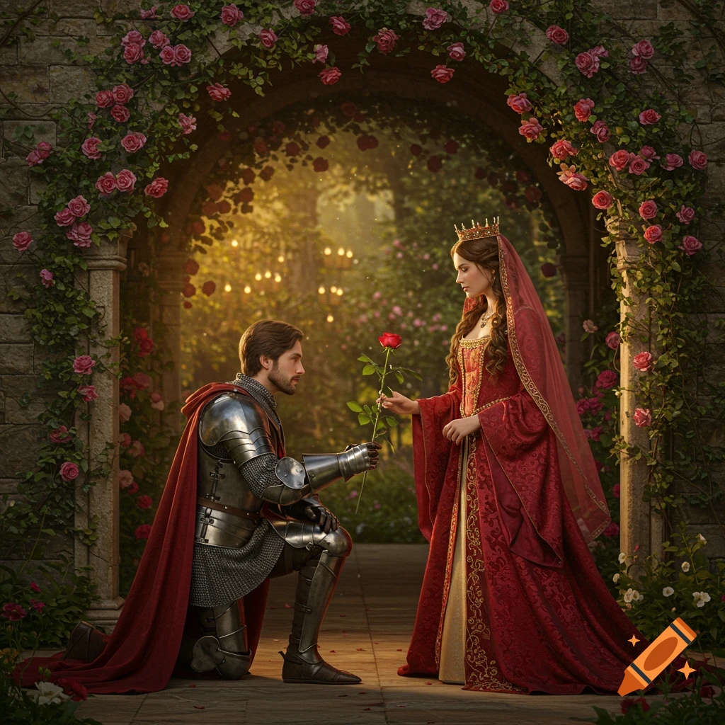 Medieval Fantasy Inspired Wedding Venue created on Craiyon, image size:1024x1024