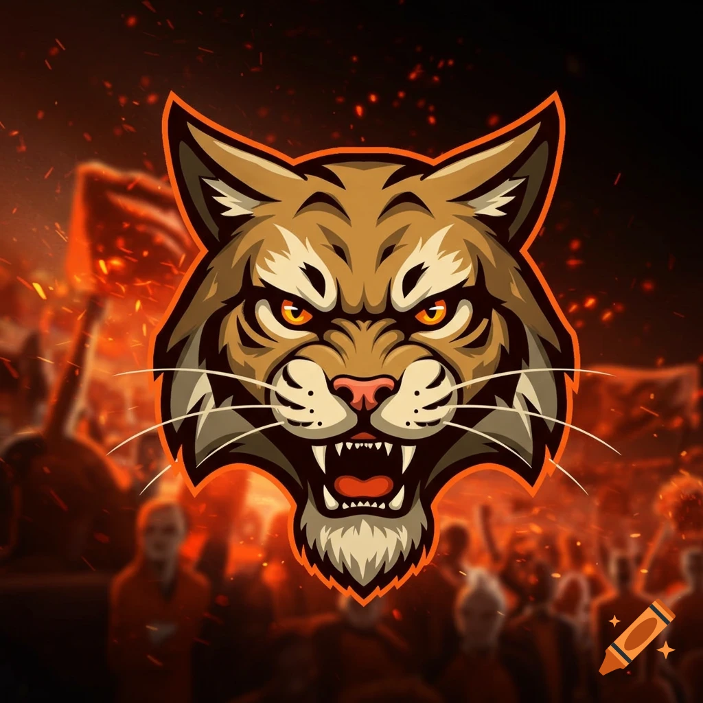 Maine Coon Cat Mascot Logo created on Craiyon, image size:1024x1024