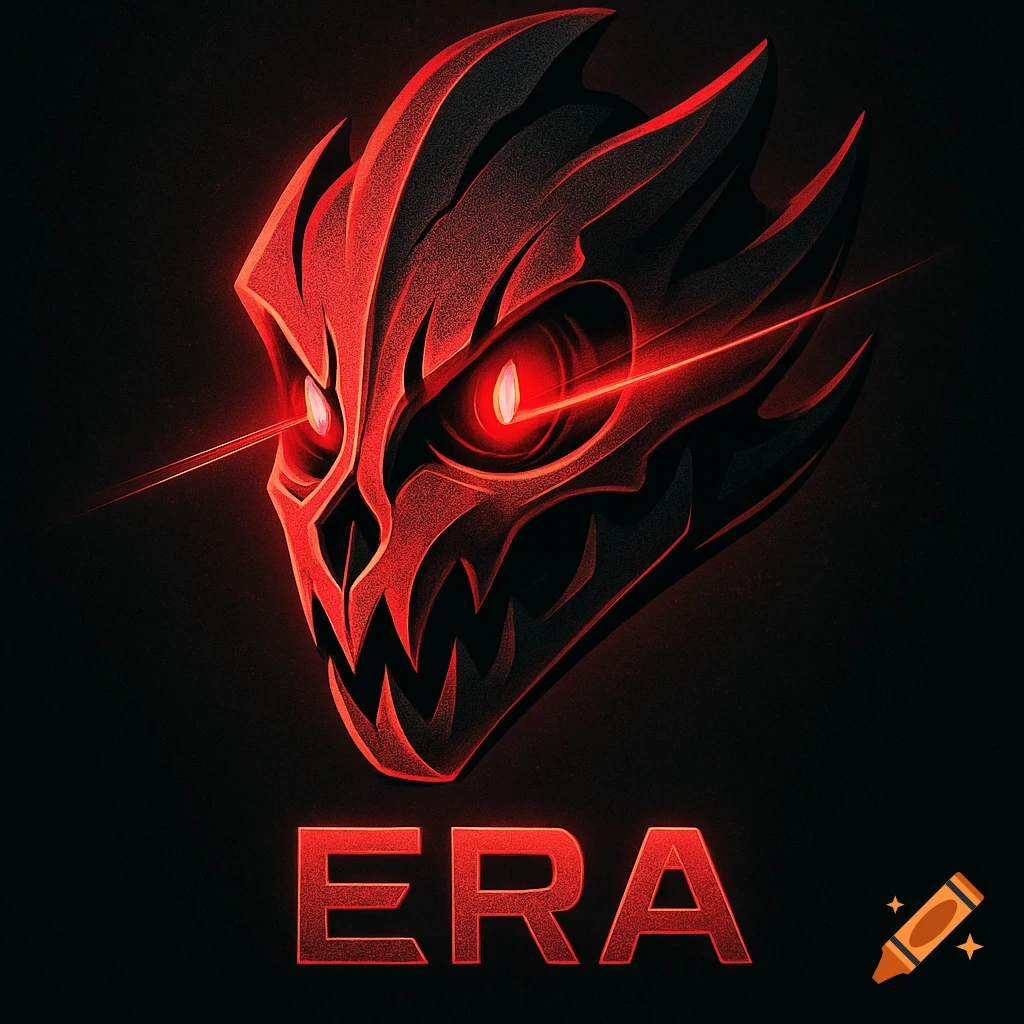 A fierce red monster skull logo with glowing eyes and the word ERA underneath, against a dark background.