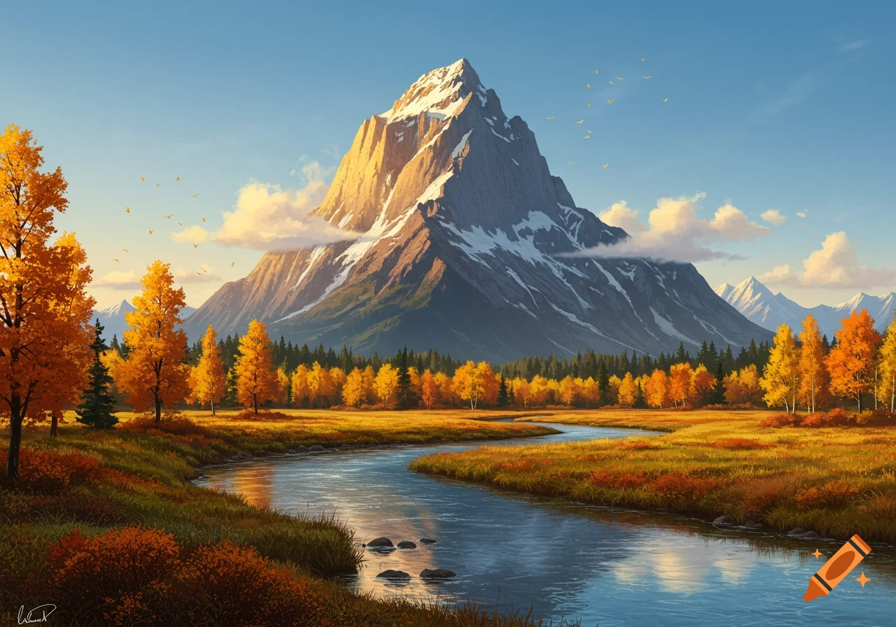 Scenic mountain landscape with a breathtaking view of the Alps on