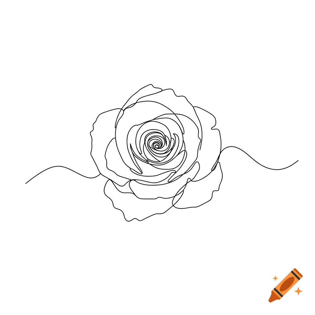 Minimalist Rose Tattoo, So Delicate It Feels Like a Dream
