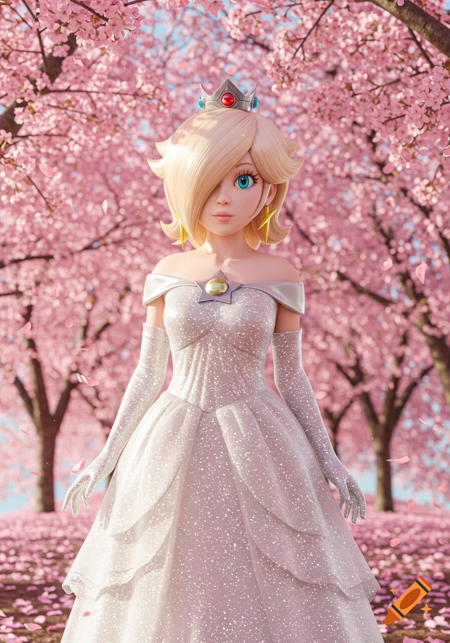 Mario and Peach Wedding created on Craiyon